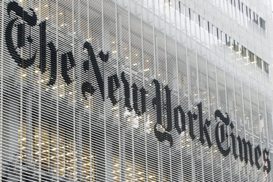Tidningen The New York Times sajt finns bland dem som inte går att nå för tillfället.