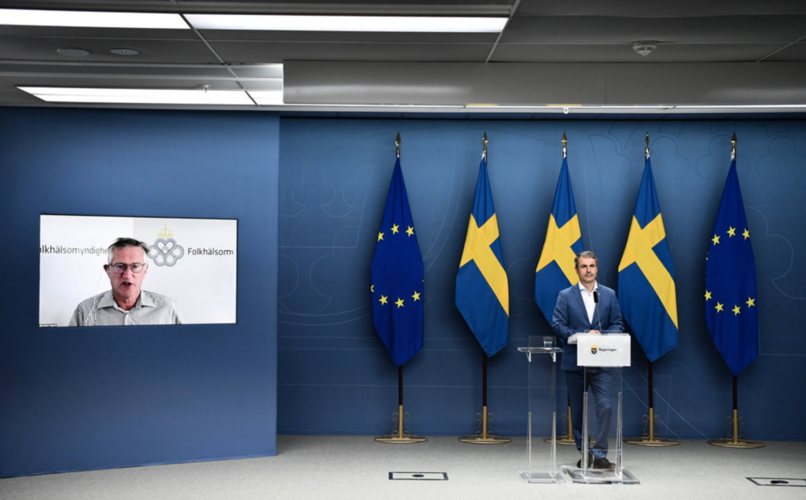 Näringsminister Ibrahim Baylan (S) gav besked om de ändrade restriktionerna vid en pressträff förra veckan.