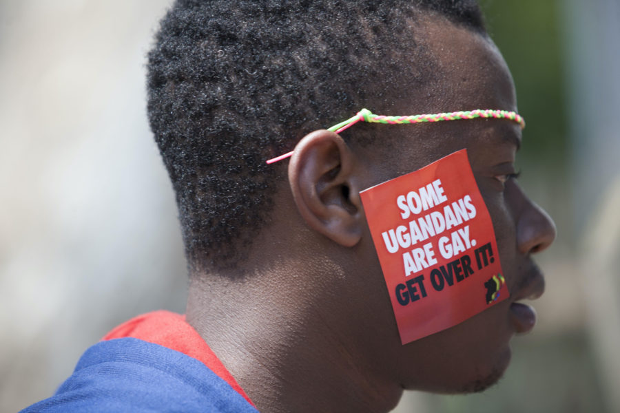  Arkivbild från ett pridefirande i Entebbe i Uganda 2014.