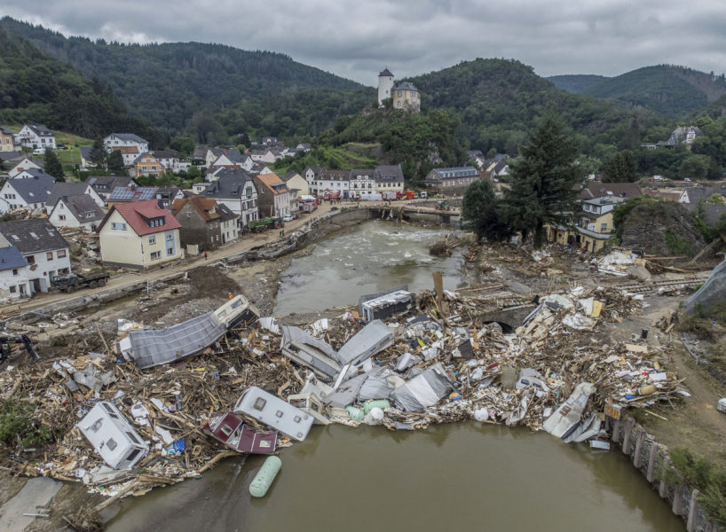 Översvämningarna i Västeuropa har lämnat mycket skada efter sig.
