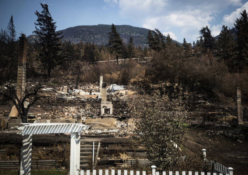 Skogsbränder förstörde det mesta av byn Lytton i British Columbia förra veckan.