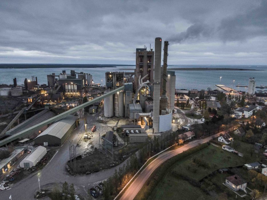 Cementas fabrik i Slite på Gotland.