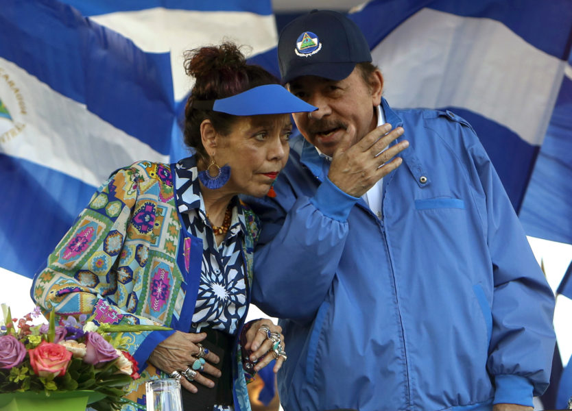 Rosario Murillo, vicepresident och hustru till Nicaraguas president, finns nu med på EU:s sanktionslista.