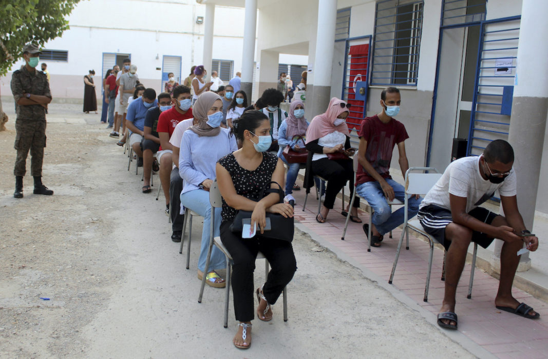 Tunisien har drabbats av ökad smitta av corona.