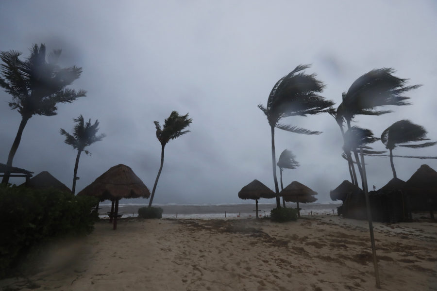 Hårda vinda och mycket regn drabbade Quintana Roo i Mexiko när Grace drog in över land i torsdags.