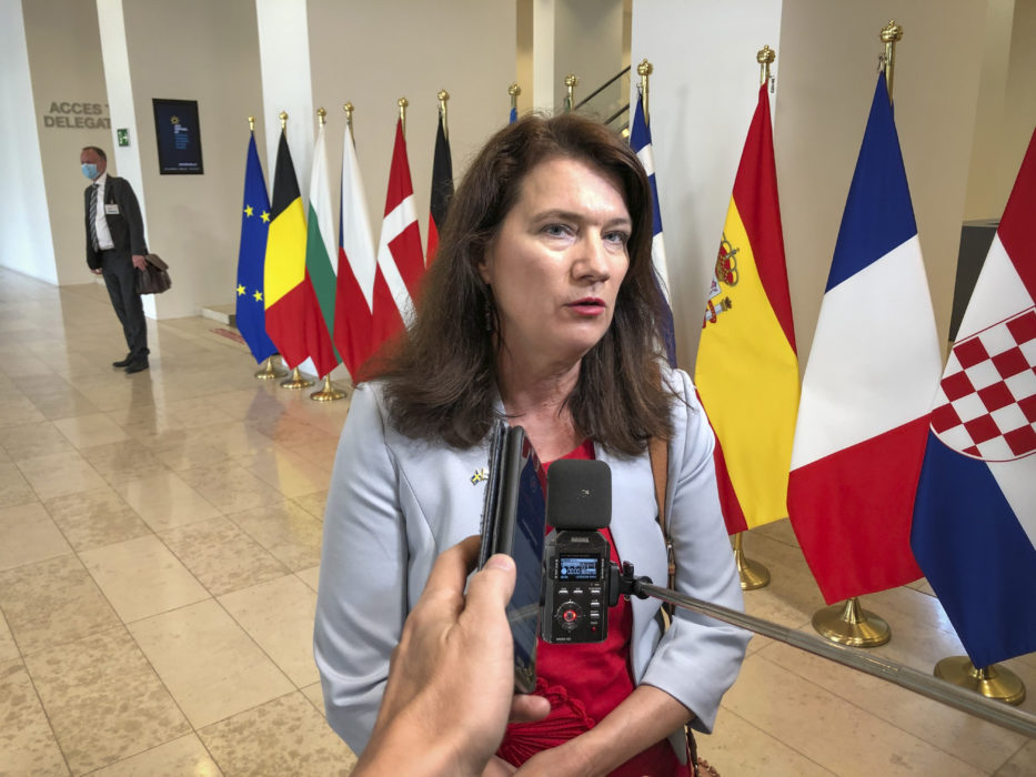 Utrikesminister Ann Linde (S).