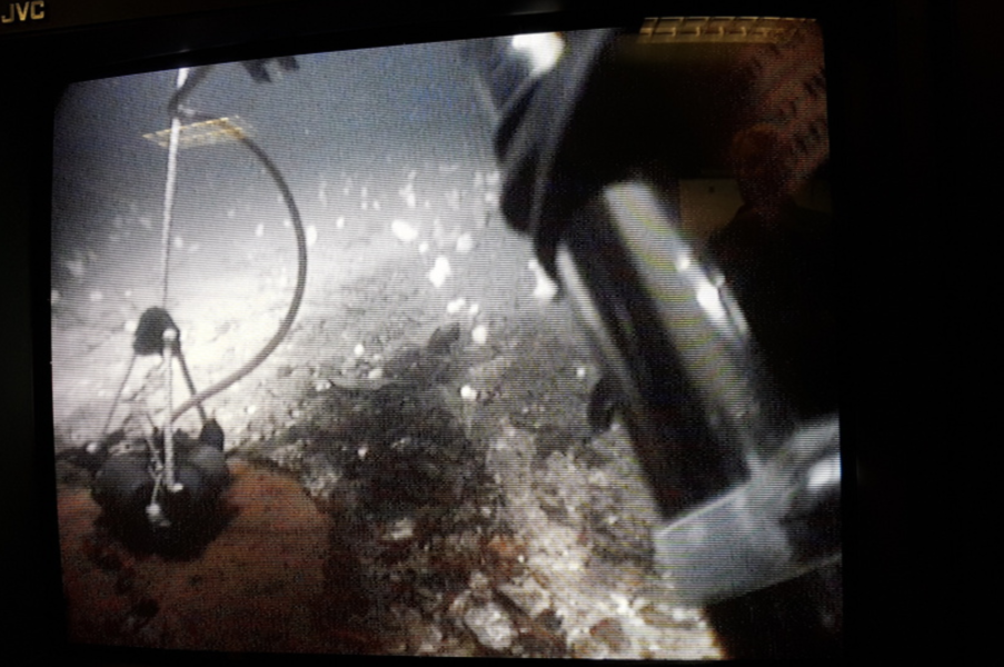 Undersökning av vraket Skytteren, som ligger på 74 meters djup utanför Lysekil.