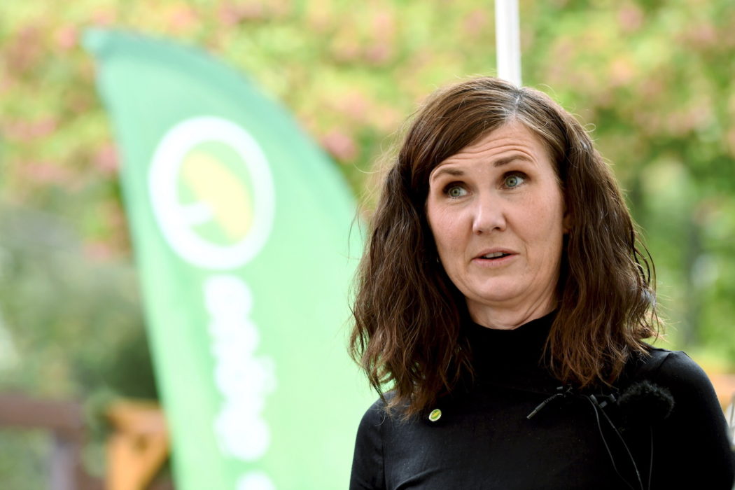 Miljöpartiets språkrör, jämställdhets- och bostadsminister Märta Stenevi.