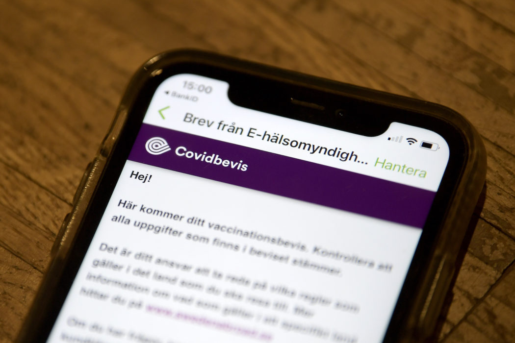 I dag är det upp till arrangören att använda vaccinpass, enligt Sveriges radio.