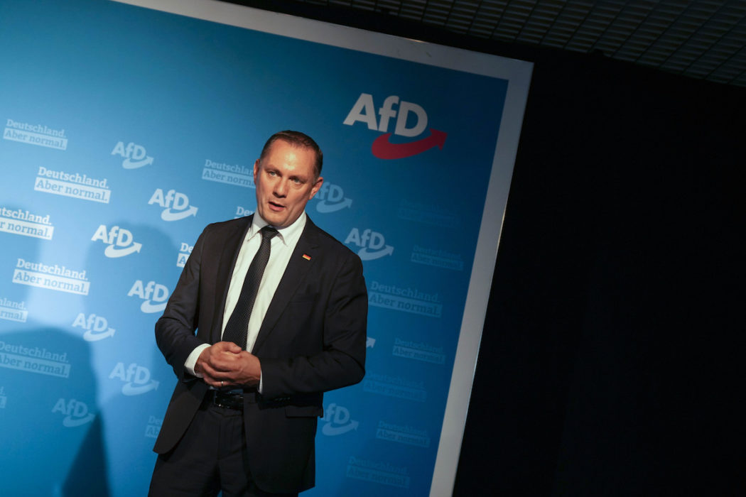 Tino Chrupalla, toppkandidat för högerextrema Alternativ för Tyskland.