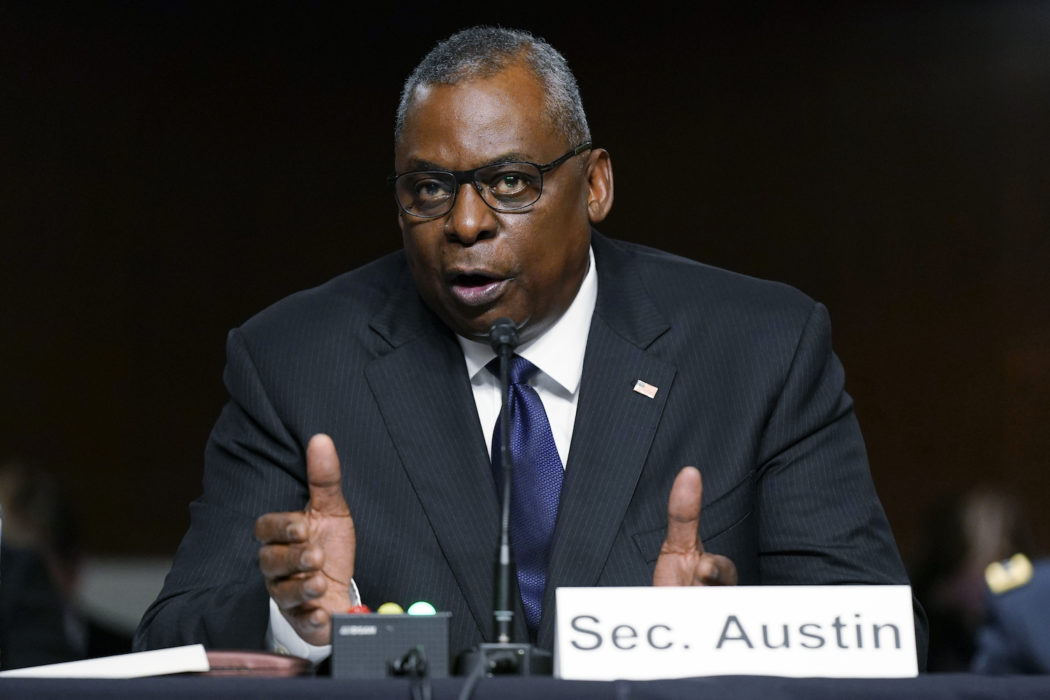 USA:s försvarsminister Lloyd Austin frågas ut i senaten.