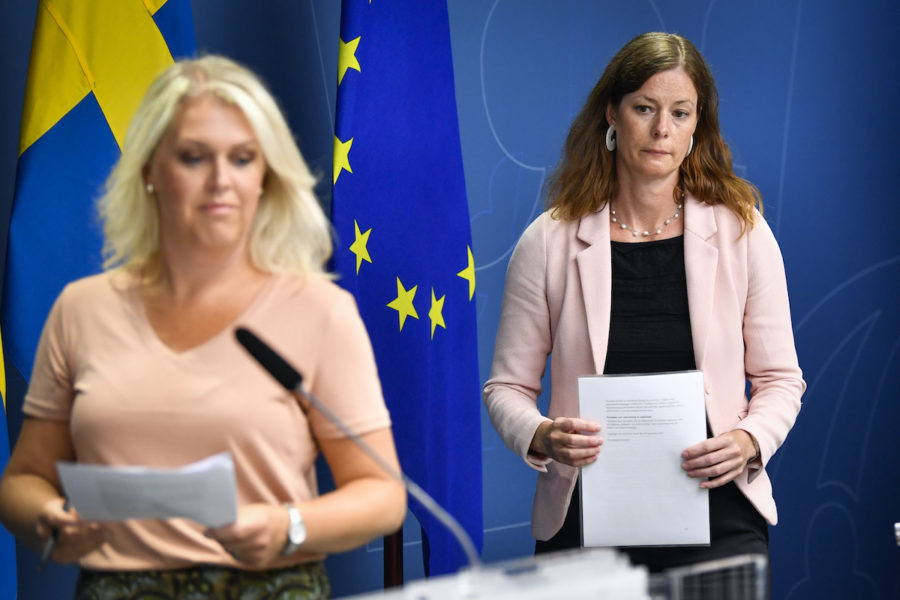 Socialminister Lena Hallengren (S) tog på fredagen emot Karin Lewins utredning som föreslår ökad kontroll av privata sjukvårdsförsäkringar.