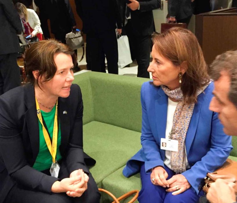 Möte med Cop21-presidenten Segolene Royale 2015