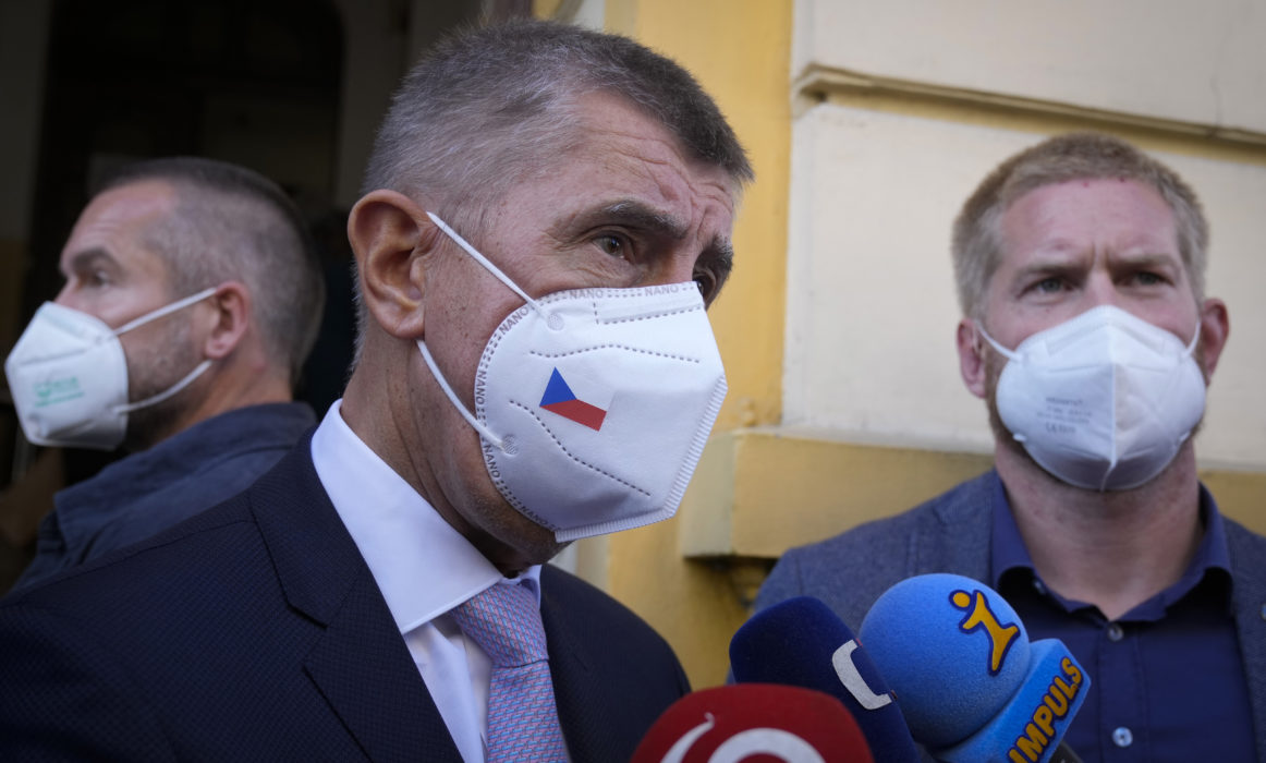 Tjeckiens president Andrej Babis, leder partiet Missnöjda medborgares aktion (Ano).