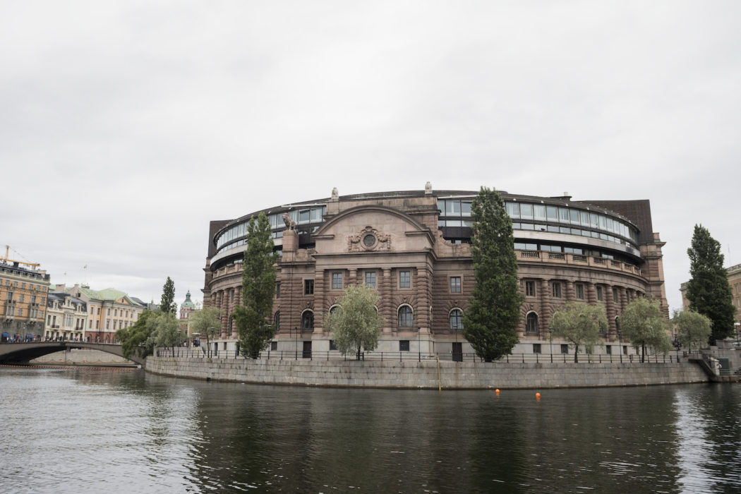 Riksdagen i Stockholm.