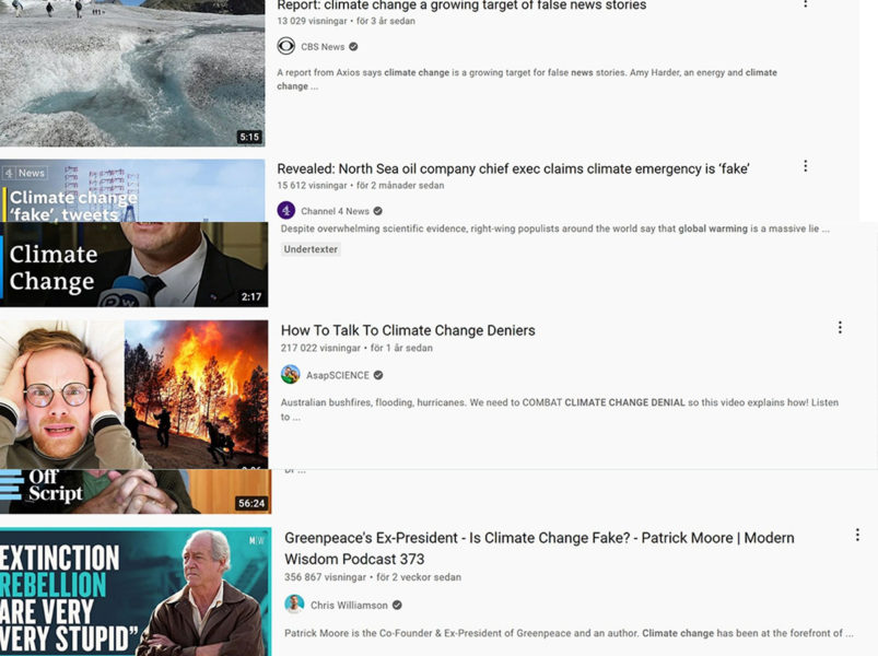 Google och Youtube ska börja sålla bort innehåll och annonser som sprider felaktiga uppgifter om klimatförändringar.