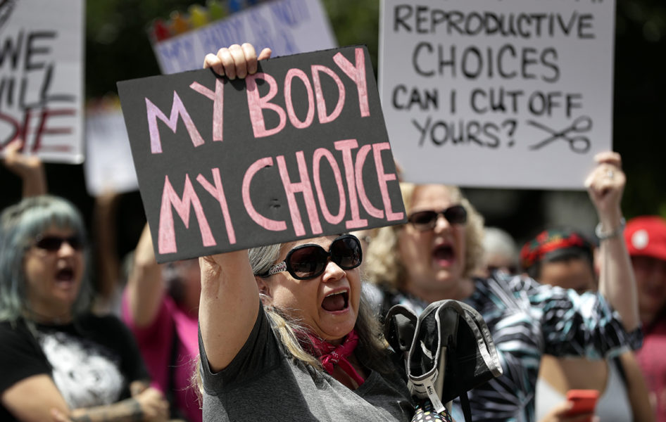 Protester i Austin, Texas, mot den hårda abortlagen som började gälla i delstaten den 1 september.