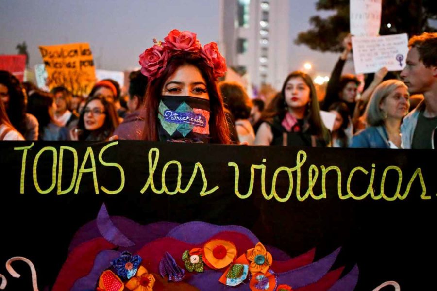 På flera håll i Sydamerika har det hållits protester mot den rådande machokulturen under senare år.
