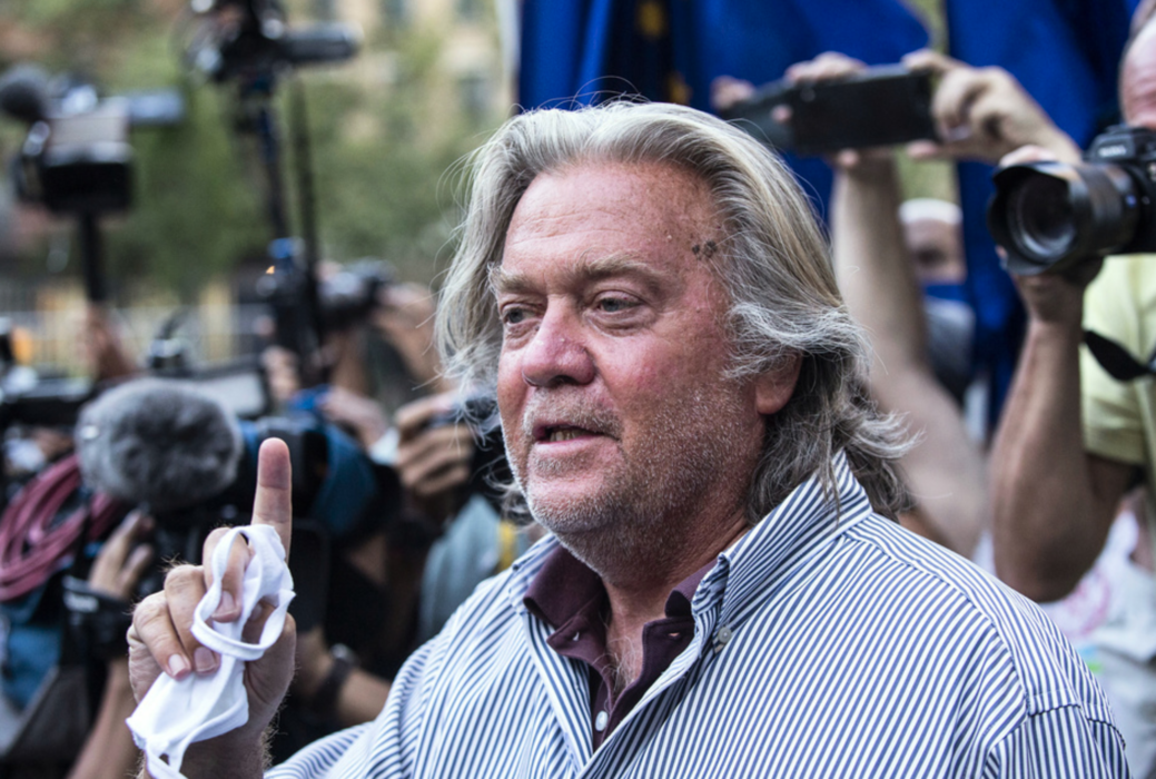 Expresident Donald Trumps tidigare chefsstrateg Steve Bannon, fotograferad i New York i somras.