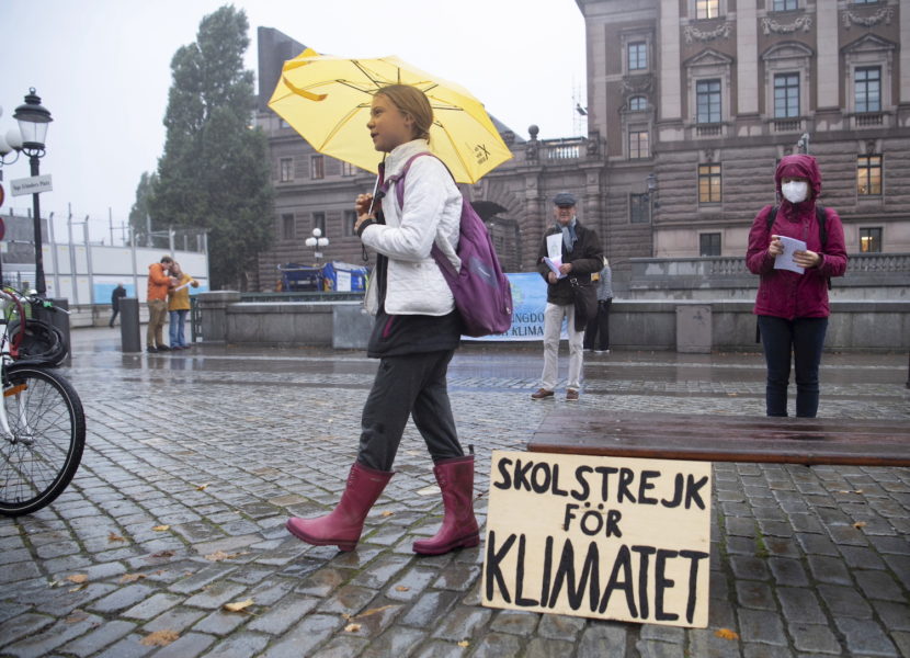 Klimataktivisten Greta Thunberg vill öka pressen utifrån inför klimattoppmötet i Glasgow i början av november.