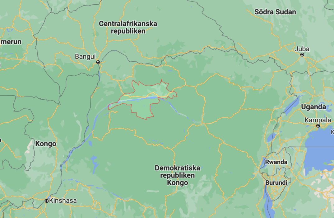 Regionen Mongala i Kongo-Kinshasa.