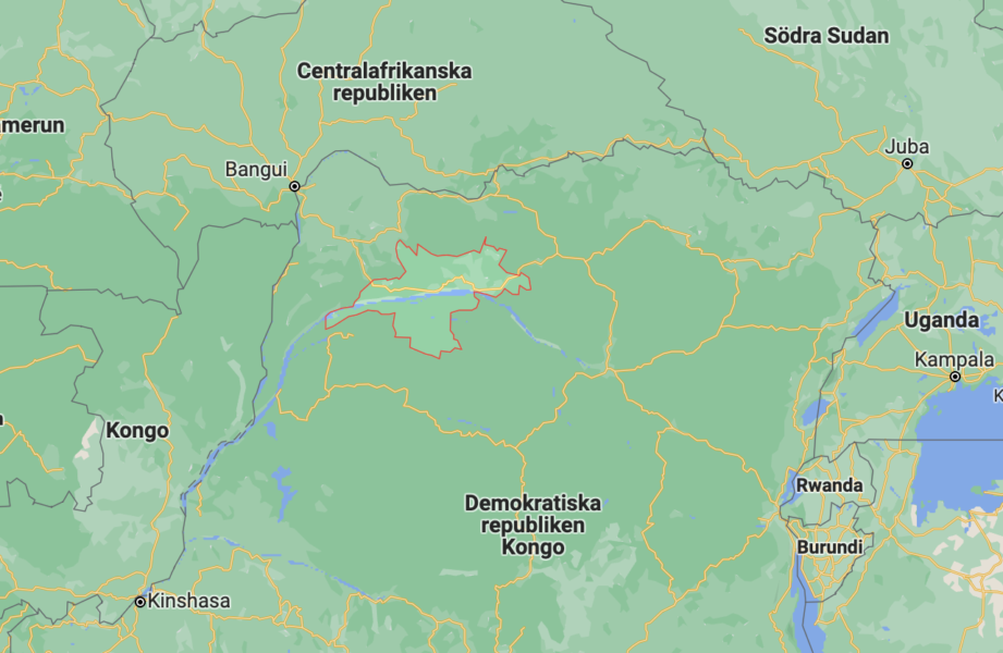 Regionen Mongala i Kongo-Kinshasa.