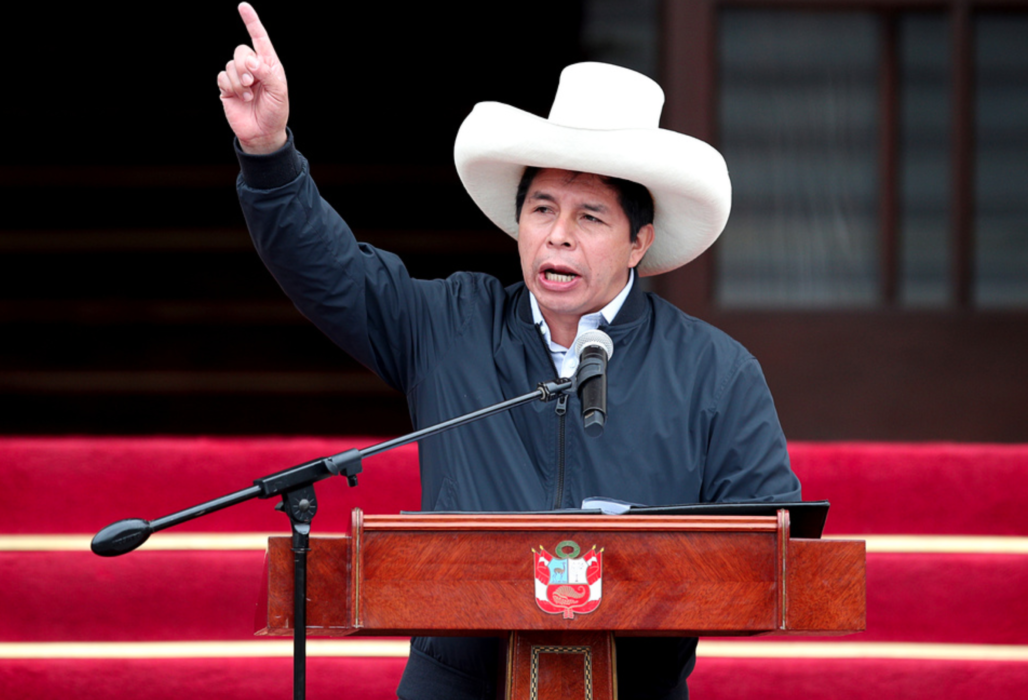 Perus president Pedro Castillo.