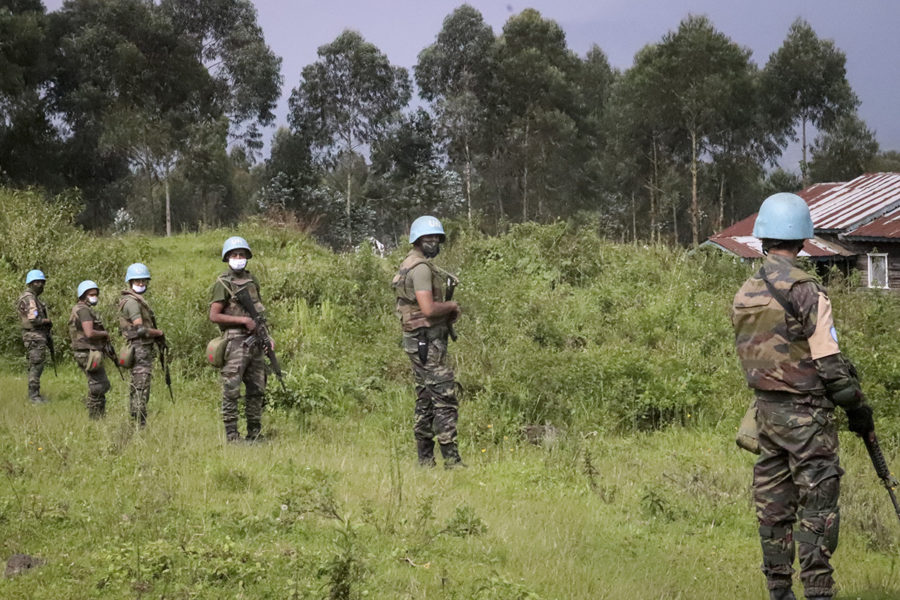 FN-soldater i Kongo-Kinshasa.