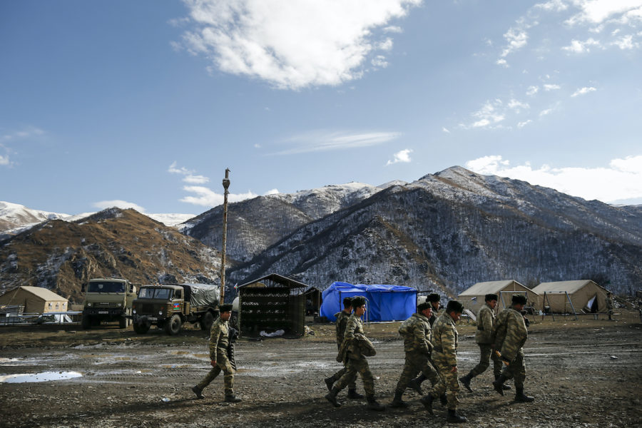 Konflikten mellan Azerbajdzjan och Armenien har stoppats genom rysk medling.