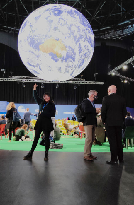 Adriana Salazar, synlig på Cop26