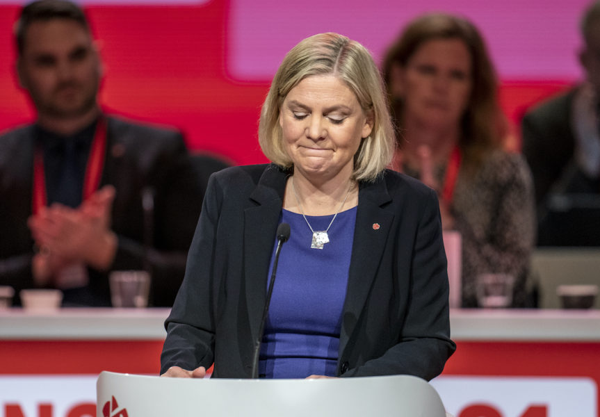Magdalena Andersson, Socialdemokraternas nya partiordförande, kritiseras av forskare för sitt uttalande om ekonomiskt bistånd i sitt installationstal i fredags.