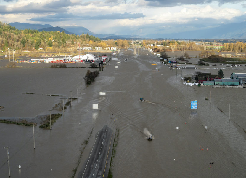 Abbotsford är en av de städer i kanadensiska British Columbia som drabbats hårdast av översvämningarna.