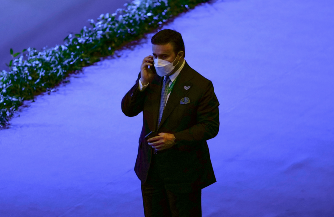 Ahmed Naser Al-Raisi på Interpolmötet i Istanbul.