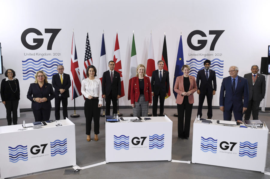 G7-länderna har i helgen samlats i Liverpool, England.