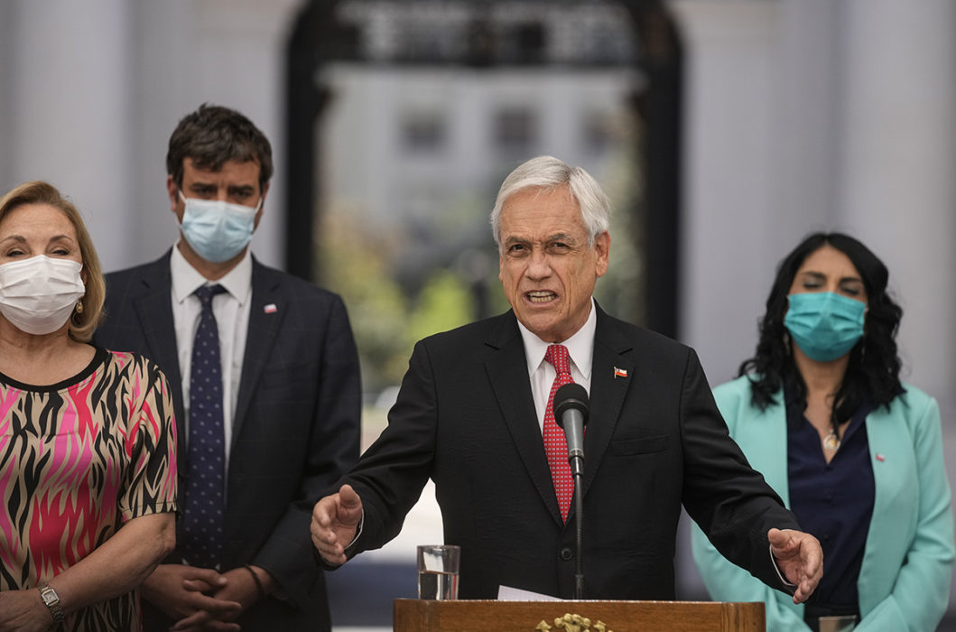 Chiles president Sebastián Piñera stöttade lagförslaget om samkönade äktenskap.