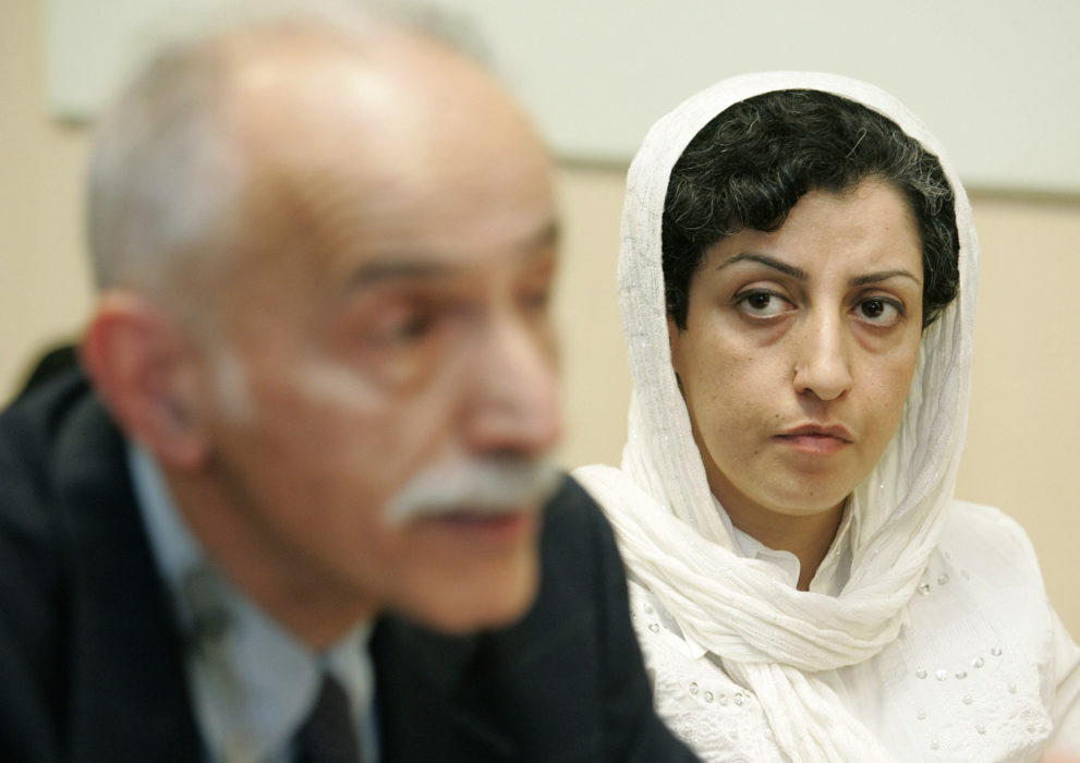 Narges Mohammadi på bild från 2008.