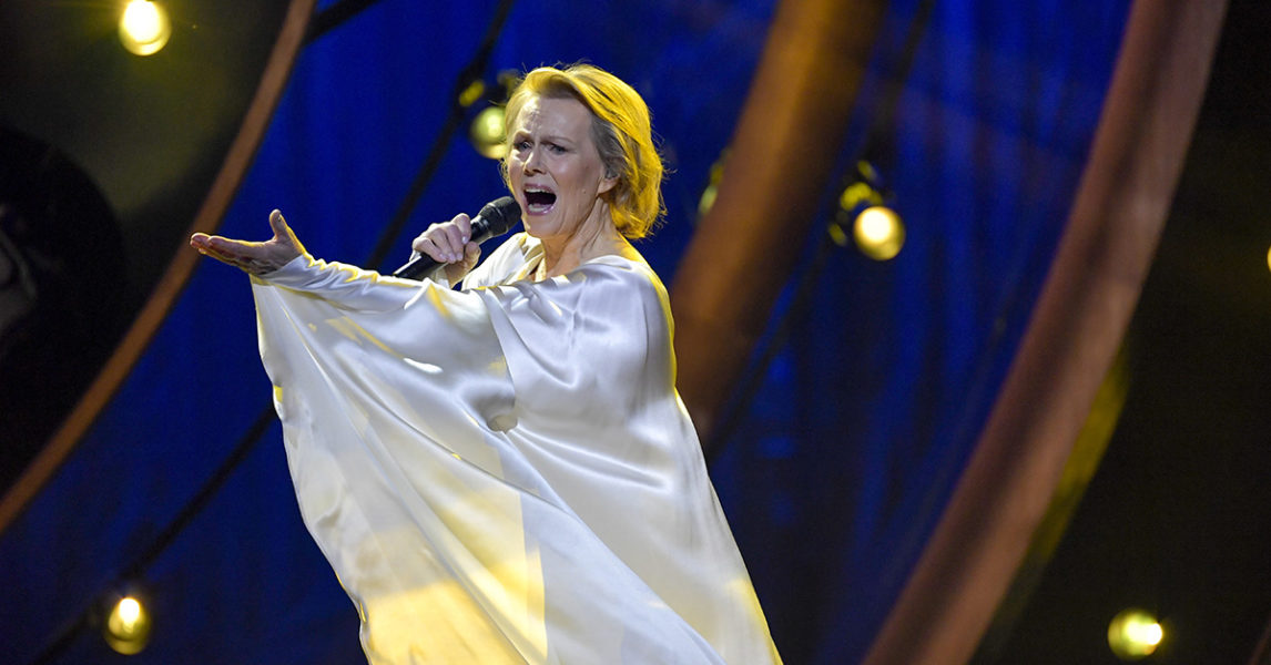Arja Saijonmaa genrepar i Göteborg inför Melodifestivalen 2019.