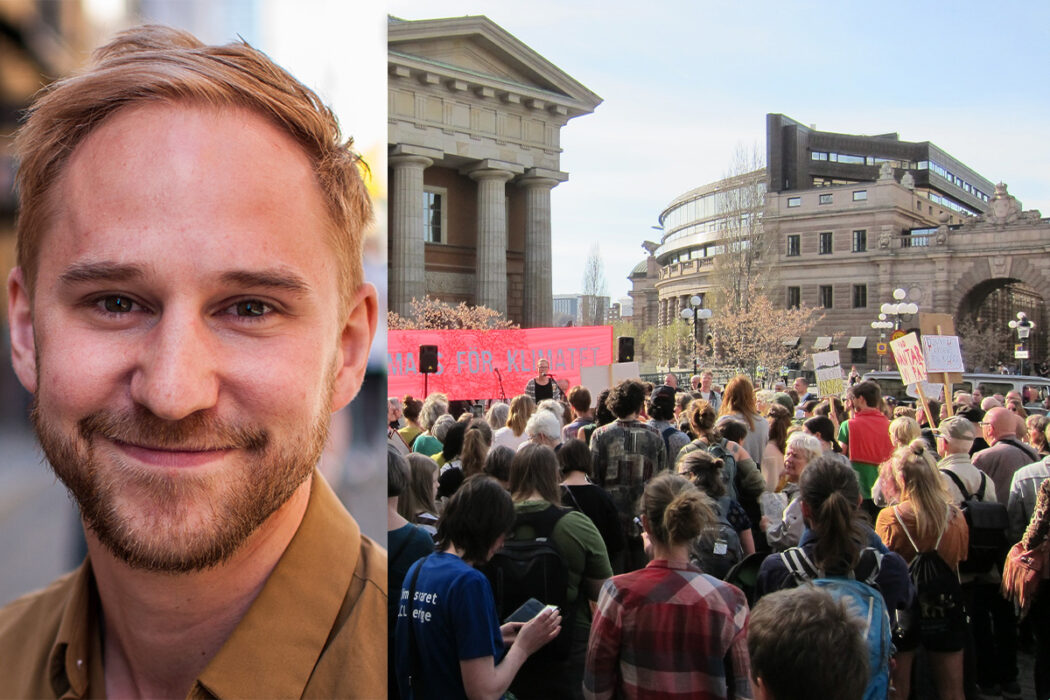 Jonas Bane, ordförande i Föreningen klimatriksdagen, är förväntansfull inför helgens Klimatriksdag i Stockholm.