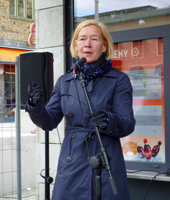Göteborgs före detta kommunalråd Anneli Hulthén (s) höll tal på invigningen av Jonsborgsgrillens nya byggnad för tio år sedan