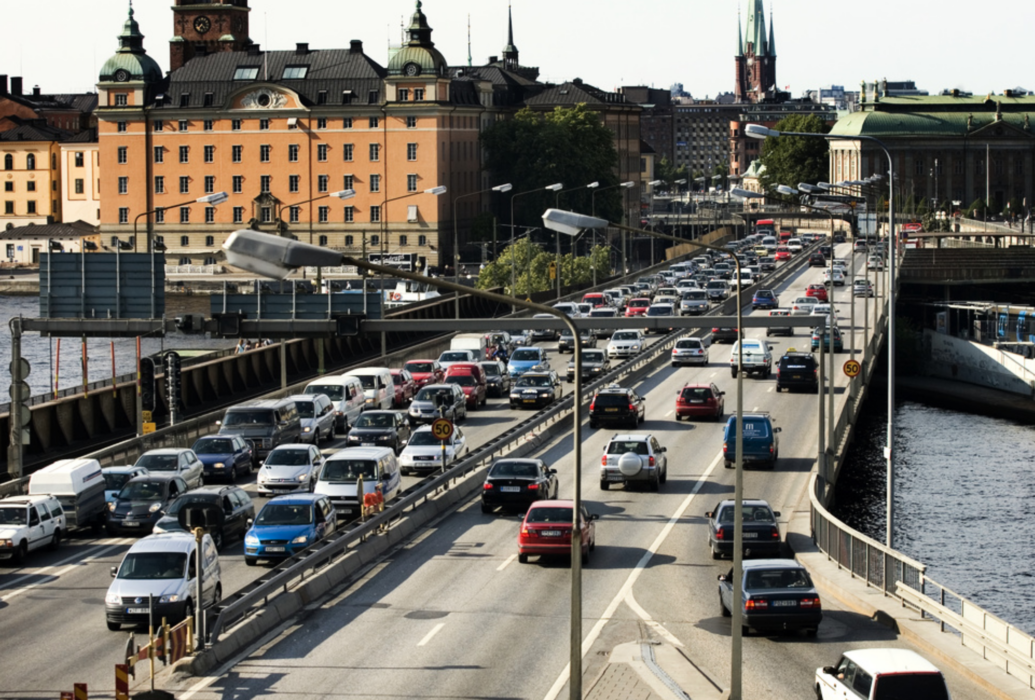 Trafik på Centralbron.