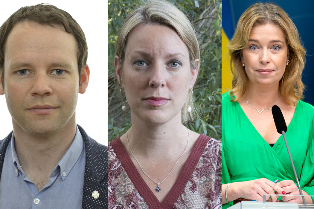Centerpartiets Rickard Nordin vill pausa omprövningen av vattenkraftens miljötillstånd något som Karin Glaumann på Världsnaturfonden WWF motsätter sig.