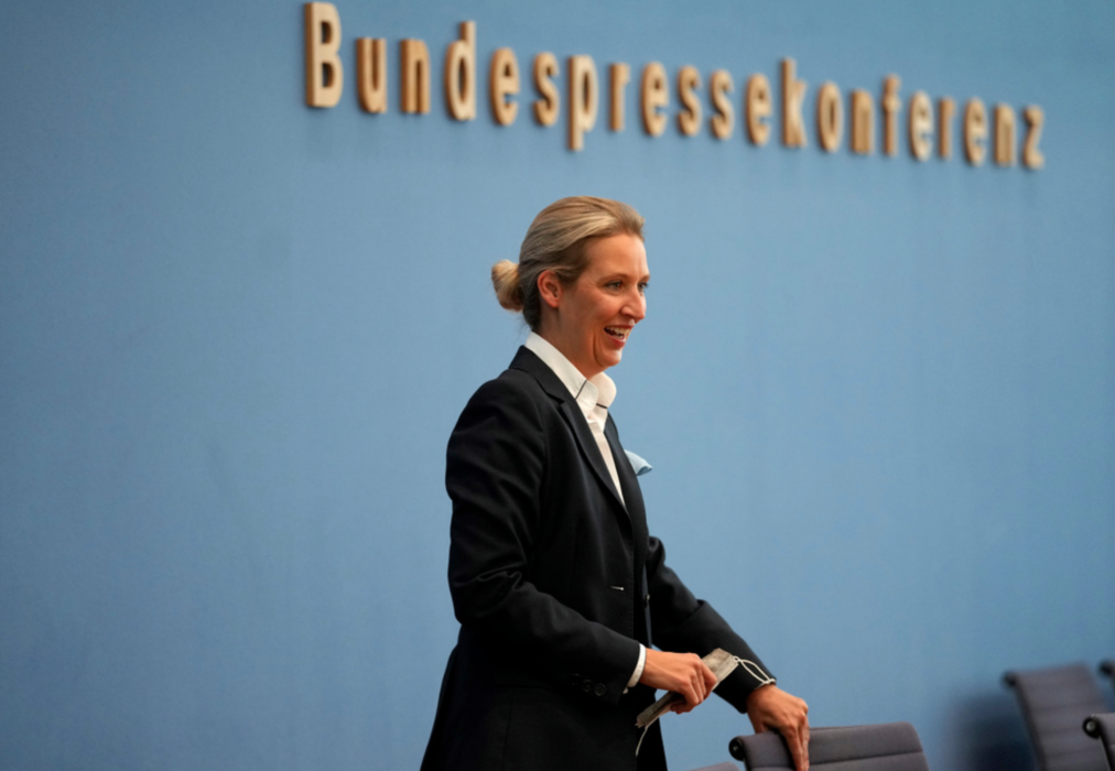 Alice Weidel är ledande för AFD i tyska förbundsdagen.