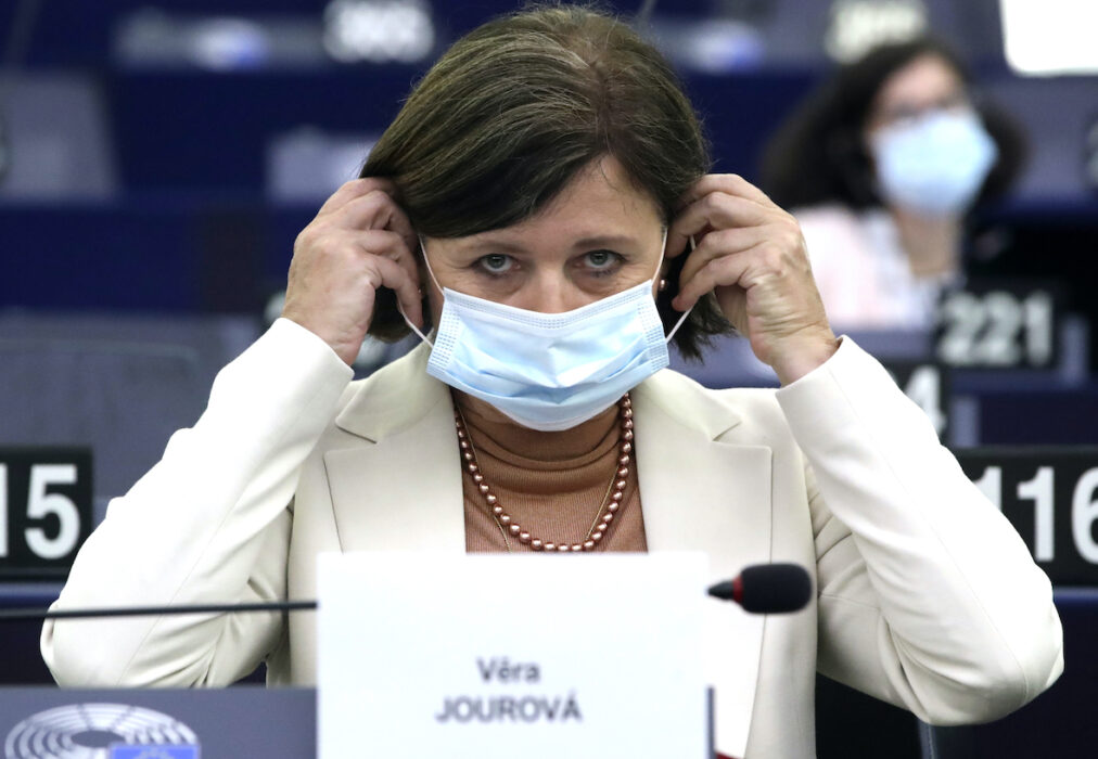 EU:s värderings- och öppenhetskommissionär Vera Jourová.
