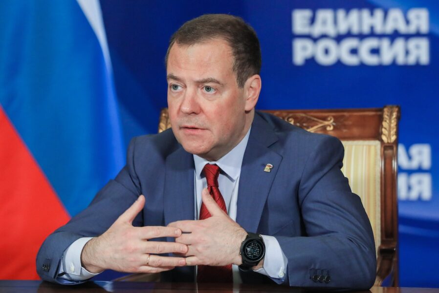 Tidigare ryske presidenten Dmitrij Medvedev.