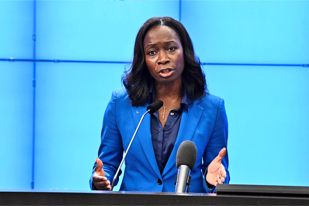 Liberalernas partiledare Nyamko Sabuni meddelade vid pressträff i riksdagen i Stockholm att att hon avgår som partiledare.