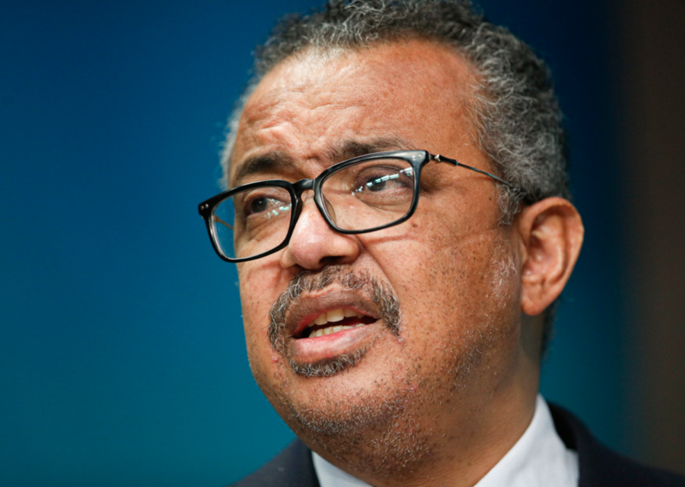 WHO:s generaldirektör Tedros Adhanom Ghebreyesus.