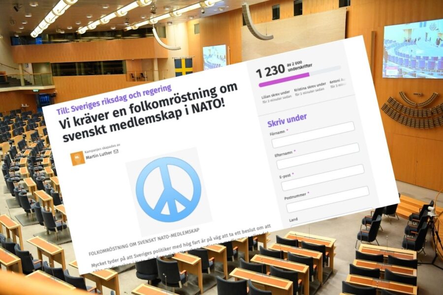 Namninsamlingen motsätter sig ett hastigt beslut om ett eventuellt svenskt Nato-medlemskap som fattas av politiker, och vill istället se en folkomröstning.