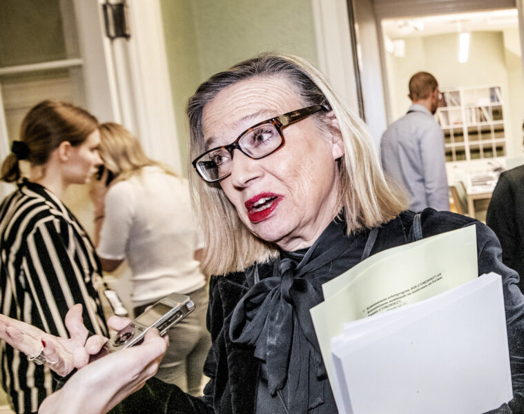 Karin Rågsjö (V) efter att socialutskottet i riksdagen enades om narkotikapolitiken för två år sedan.