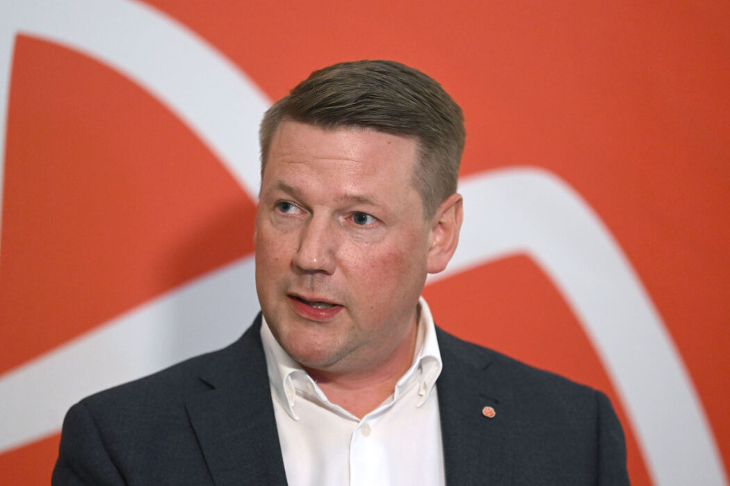 Socialdemokraternas partisekreterare Tobias Baudin.