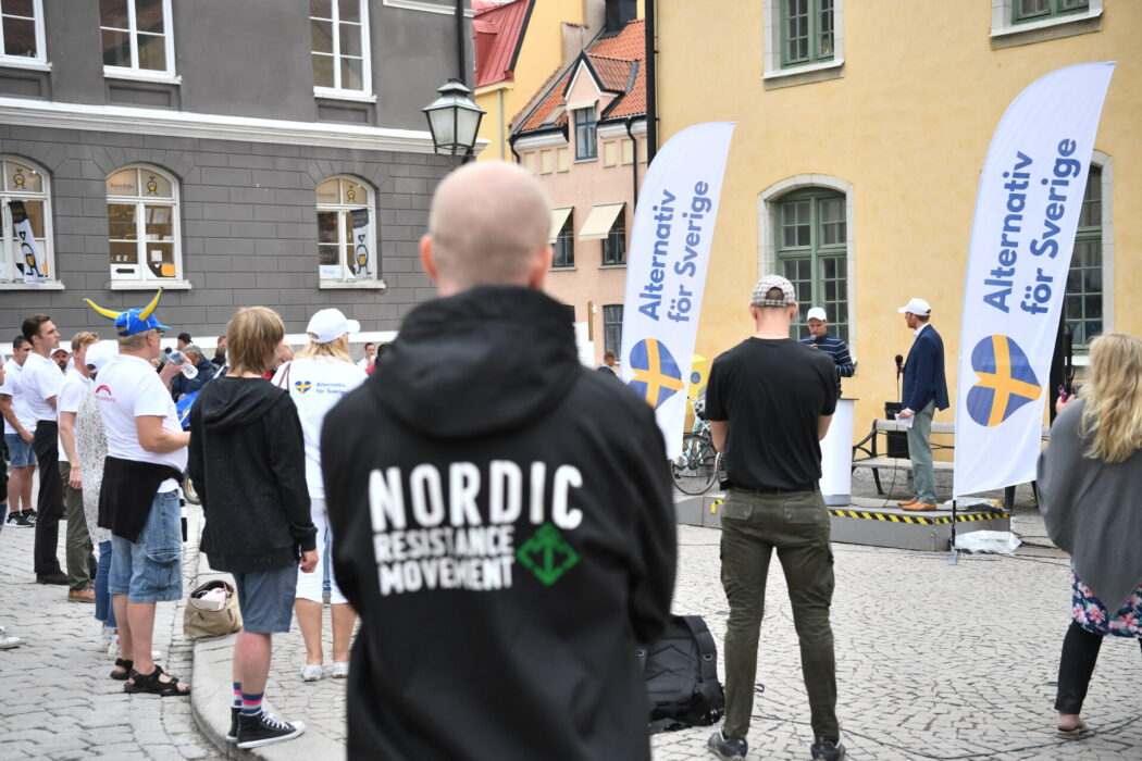 En riksdagskandidat för det högerextrema partiet Alternativ för Sverige, Afs, och reporter på Exakt24 kartlägger kurdiska aktivister i en chattgrupp med representanter från nazistiska Nordiska motståndsrörelsen.